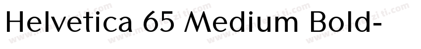 Helvetica 65 Medium Bold字体转换